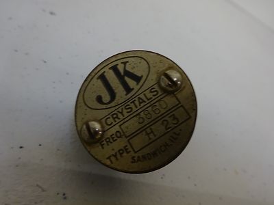 Quartz Radio Wwii Crystal Jk James Knight 3860 Kc Frequency Control