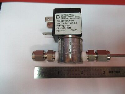 PETER PAUL ELECTRONICS SOLENOID VALVE 24V DC 100 PSI AS PICTURED &5M-X3