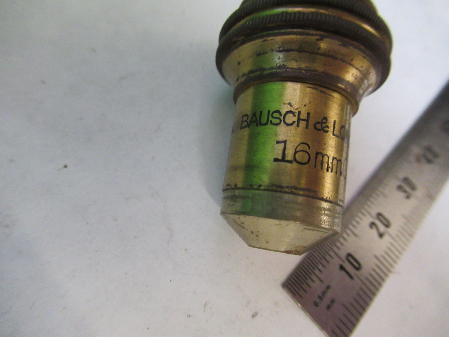 OBJECTIVE ANTIQUE BAUSCH LOMB 10X OPTICS MICROSCOPE PART AS PICTURED X2-A-94