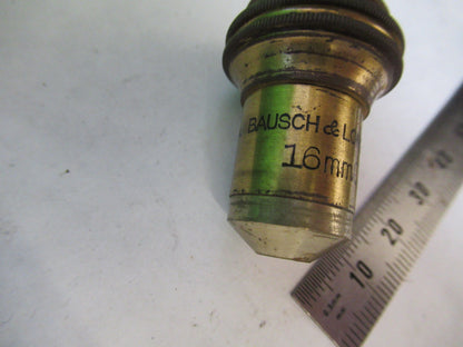 OBJECTIVE ANTIQUE BAUSCH LOMB 10X OPTICS MICROSCOPE PART AS PICTURED X2-A-94