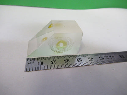 ANTIQUE BAUSCH LOMB GLASS PRISM OPTICS MICROSCOPE PART AS PICTURED  V3-A-56