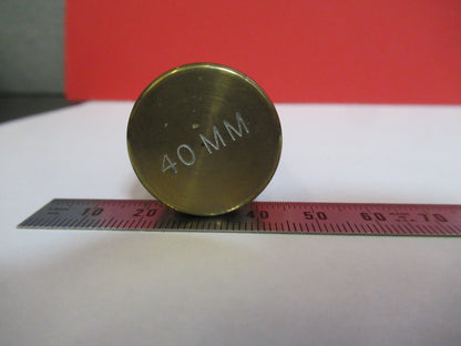EMPTY BRASS CONTAINER for MICROSCOPE OBJECTIVE PART AS PICTURED #B7-A-73