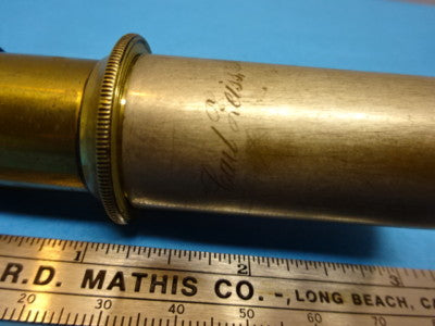 Antique Very Rare Brass Carl Zeiss AG Eyepiece Ocular Microscope Part