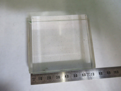 OPTICAL RARE GLASS BLOCK MIL SPEC THICK LASER OPTICS AS PICTURED G7-A-57