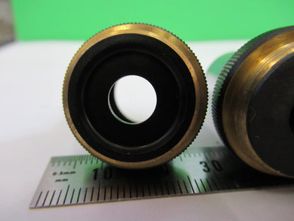LOT OLYMPUS JAPAN OBJECTIVE 4X 10X 40X 100X MICROSCOPE PART AS PICTURED X4-A-29