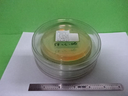 OPTICAL ZERODUR DICHROIC MIRROR [chip on back] LASER OPTICS AS IS #58-C-06