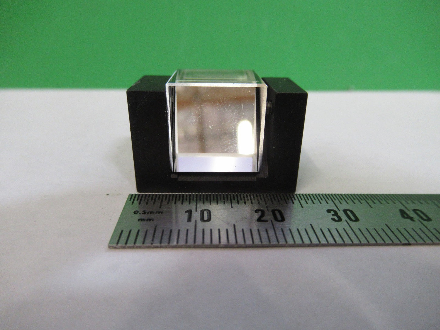 AUS JENA GERMANY GLASS PRISM MOUNTED OPTICS MICROSCOPE PART AS PICTURED T2-A-32