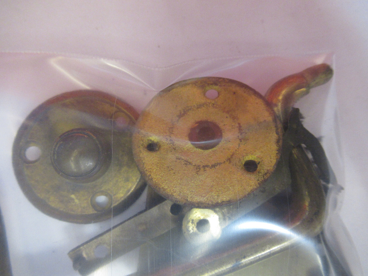 ANTIQUE LOCK PIECES for cabinet BECK UK MICROSCOPE PART AS PICTURED Y7-B-55