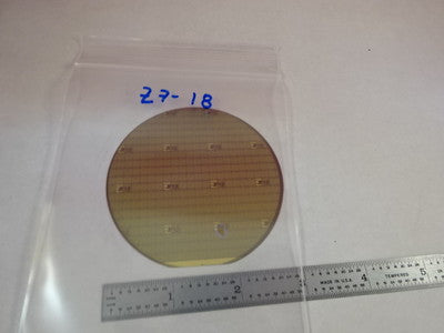 Silicon Wafer with Components Devices Collectable Part