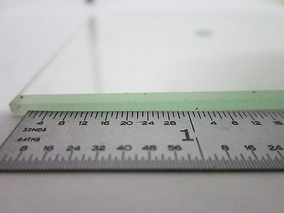 MICROSCOPE PART VINTAGE GLASS SPECIMEN STAGE TABLE [chipped] AS IS BIN#R6-B-08