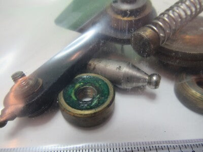 Antique Brass Bausch & Lomb Spare Guts Microscope Part Optics