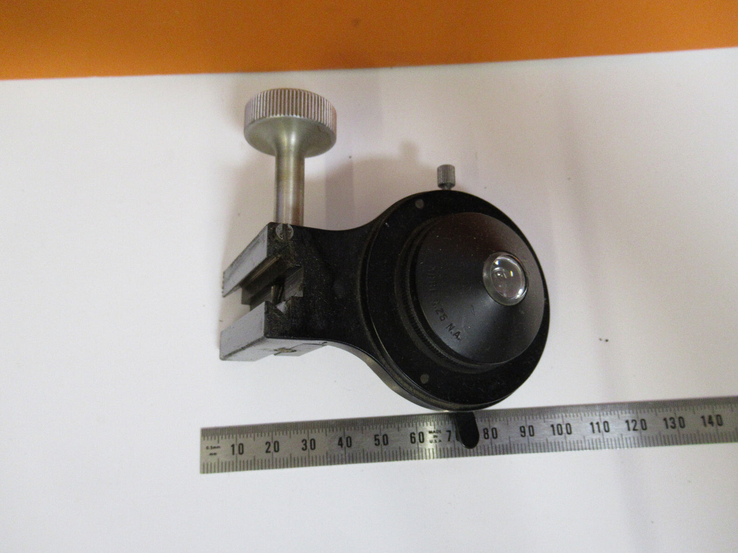 BAUSCH LOMB CONDENSER + IRIS + HOLDER MICROSCOPE PART AS PICTURED Y2-A-26