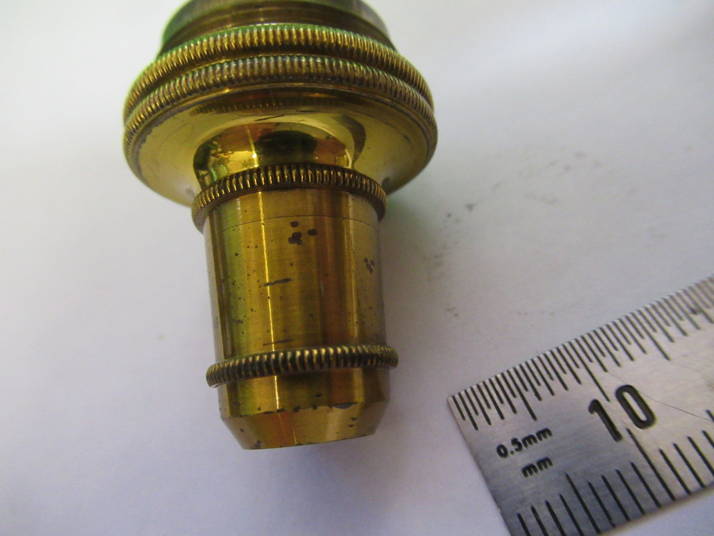 ANTIQUE BRASS OBJECTIVE CARL ZEISS 1900 RARE OPTICS MICROSCOPE PART W3-C-33