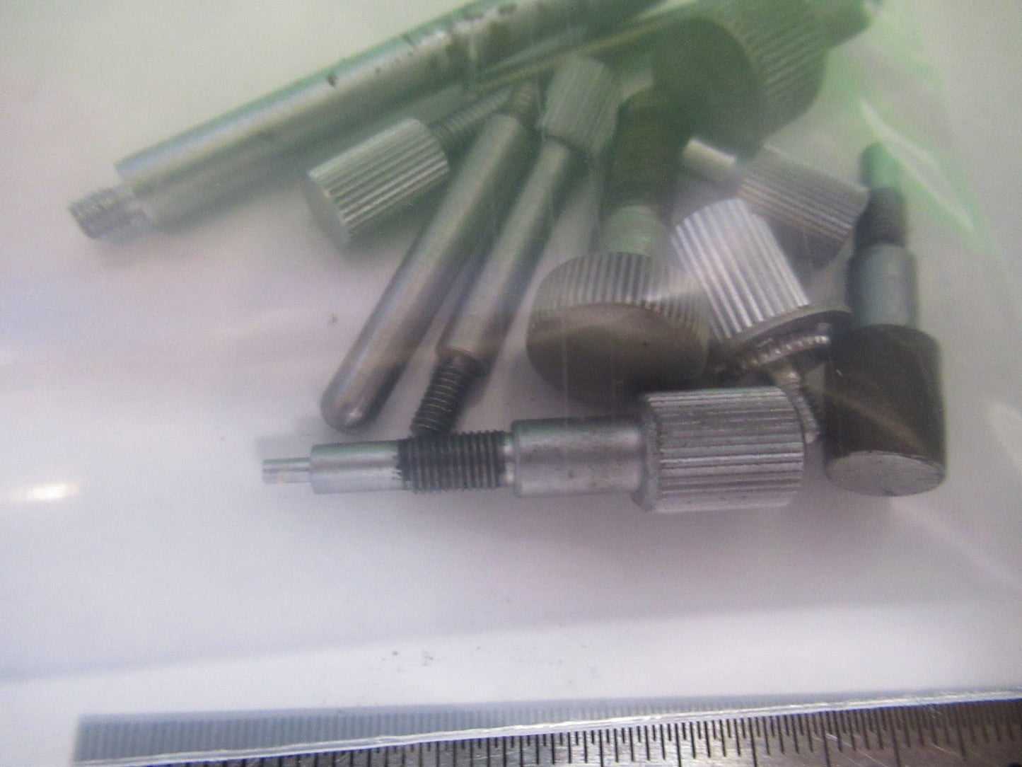 OLYMPUS JAPAN LOT SCREWS MICROSCOPE PART AS PICTURED AS PICTURED W3-C-36