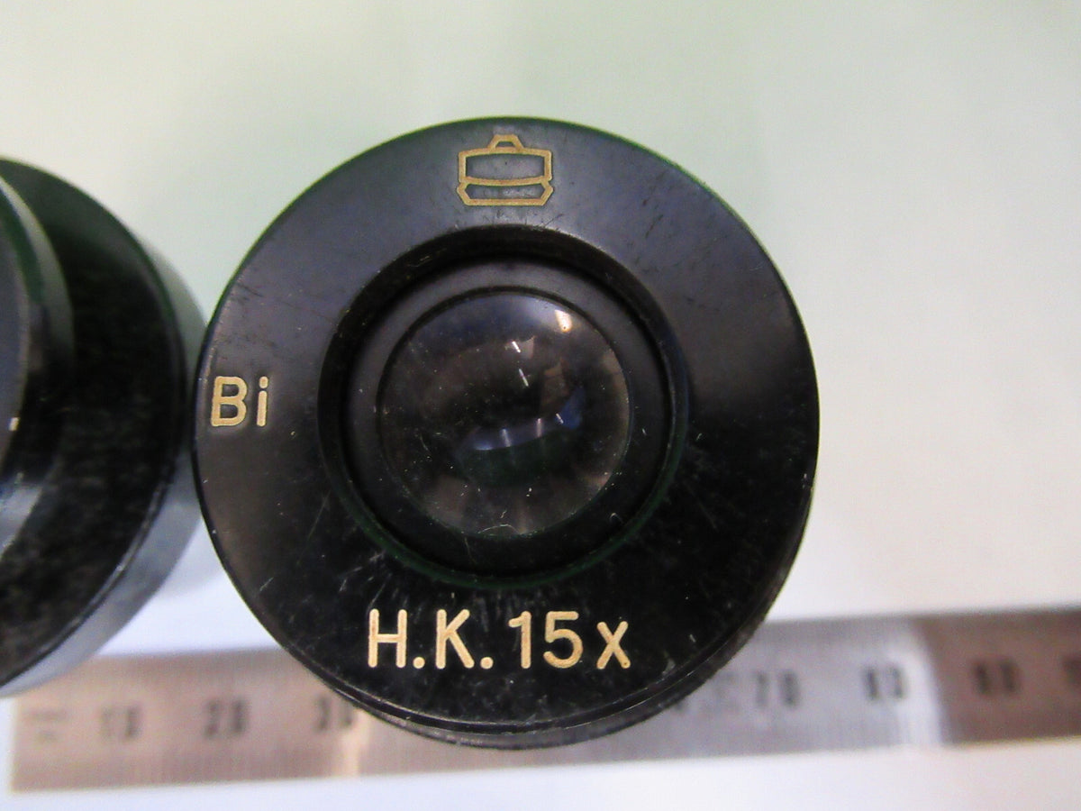 Lot Tokyo Japan 15X Hk Eyepiece Ocular Microscope Part
