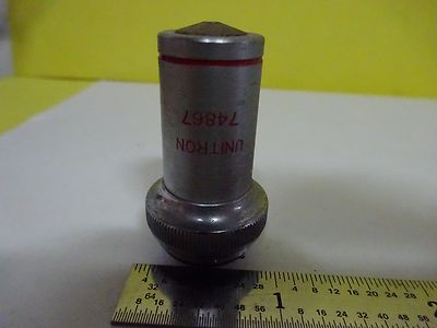 FOR PARTS MICROSCOPE PART OBJECTIVE 100X PHASE CONTRAST UNITRON AS IS BIN#W4-37
