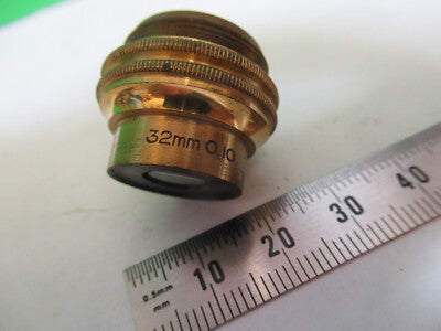 Antique Bausch & Lomb Brass Objective Lens Microscope Part