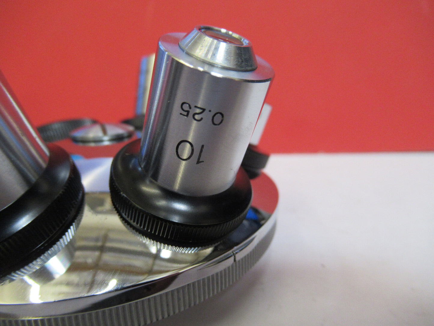 TIYODA JAPAN  NOSEPIECE + 5 OBJECTIVES  MICROSCOPE PART AS PICTURED F8-A-87