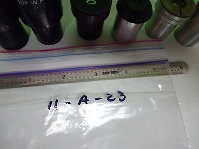 FÜR TEILE MIKROSKOPTEIL Okulare BAUSCH LOMB OPTICS AS IS BIN#11-A-23