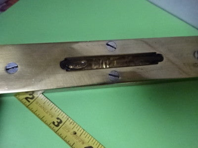 BUBBLE LEVEL PRO BRASS + WOOD J. KETTLE TOOL AS PICTURED &5-A-03