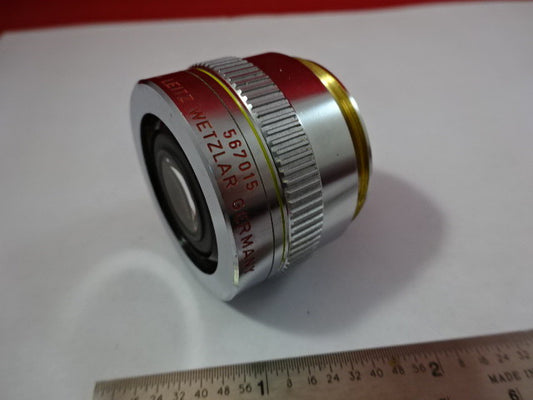 Ernst Leitz Fluor Germany Objective 10X 567015 Epi Optics Microscope Part