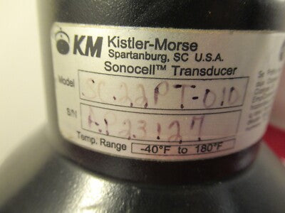 KISTLER MORSE SONOCELL TRANSDUCER SILO ULTRASONIC SC22PT 22 kHz AS PIC &14-A-80