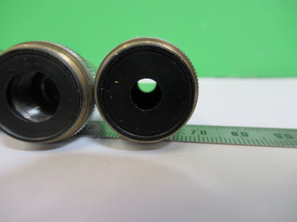 WILL-OPTIK Wetzlar lot objectives 5X 10X 40X MICROSCOPE PART AS PICTURED X5-A-75