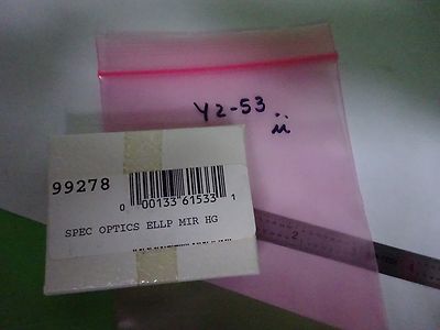 OPTICAL GOLD PLATED ELLIPTICAL MIRROR EDMUNDS SCI LASER OPTICS AS IS BIN#Y2-53
