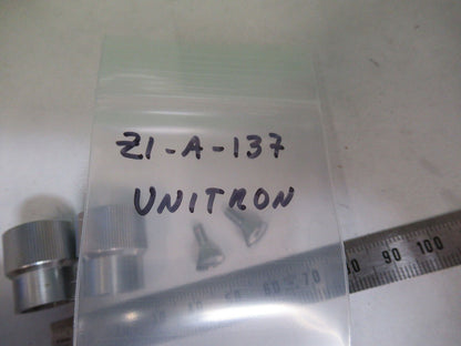 UNITRON JAPAN SET KNOBS MICROSCOPE PART AS PICTURED &Z1-A-137