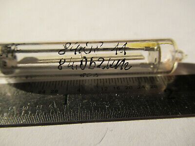 ANTIQUE QUARTZ RADIO CRYSTAL RUSSIAN GLASS HOLDER FREQUENCY CONTROL #F4-A-80