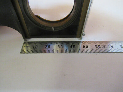 Antique Bausch & Lomb Pol Brass Holder Condenser Microscope