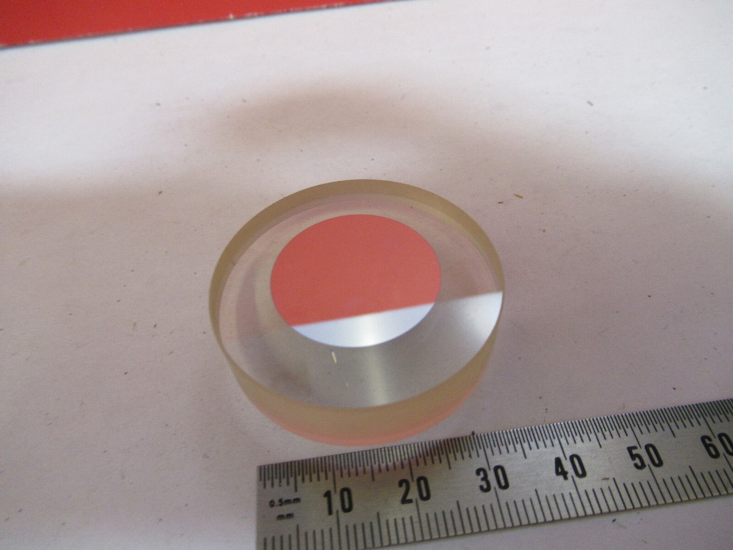 OPTICAL LENS DOUBLET PL-CX + COATED MIRROR OPTICS AS PICTURED  T9-A-65