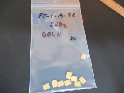 Lot Quartz Y-cut Piezoelectric Blanks Gold Plated Ultrasonic Sensor
