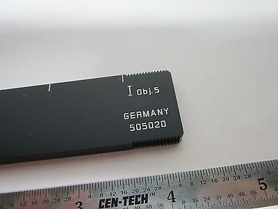 MICROSCOPE PART FILTER SLIDE OBJ.5 GERMANY 505020 OPTICS BIN#B1-R-18