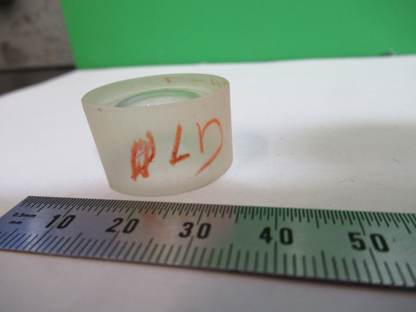 OPTICAL  WEIRD LENS PLANO CONCAVE TOOL GLASS OPTICS AS PICTURED 80-B-30