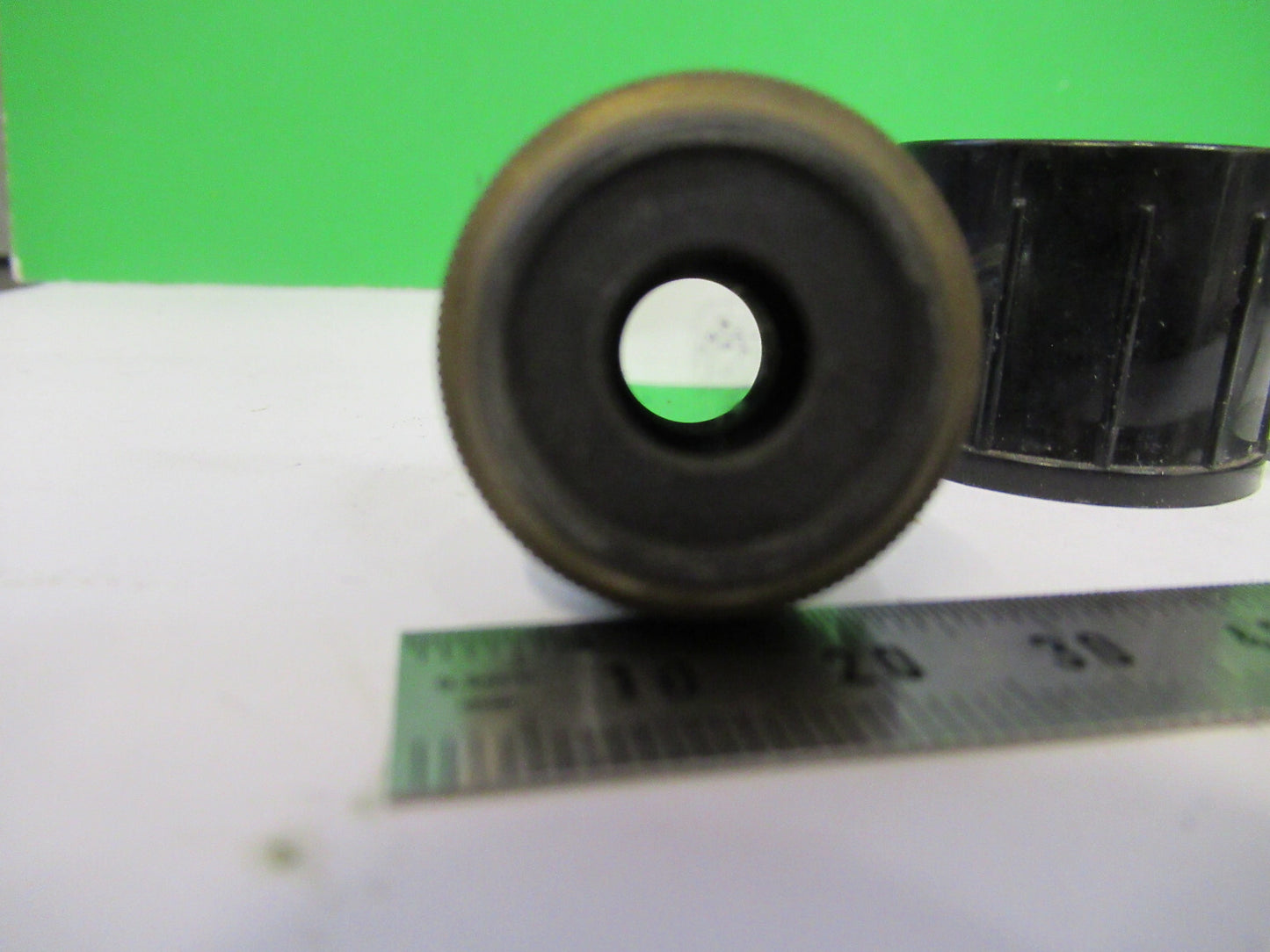 JAPAN OBJECTIVE A 10X LENS OPTICS MICROSCOPE PART AS PICTURED X5-A-27