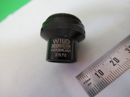 WILD HEERBRUGG SWISS OBJECTIVE 4X LENS MICROSCOPE PART AS PICTURED G8-A-83