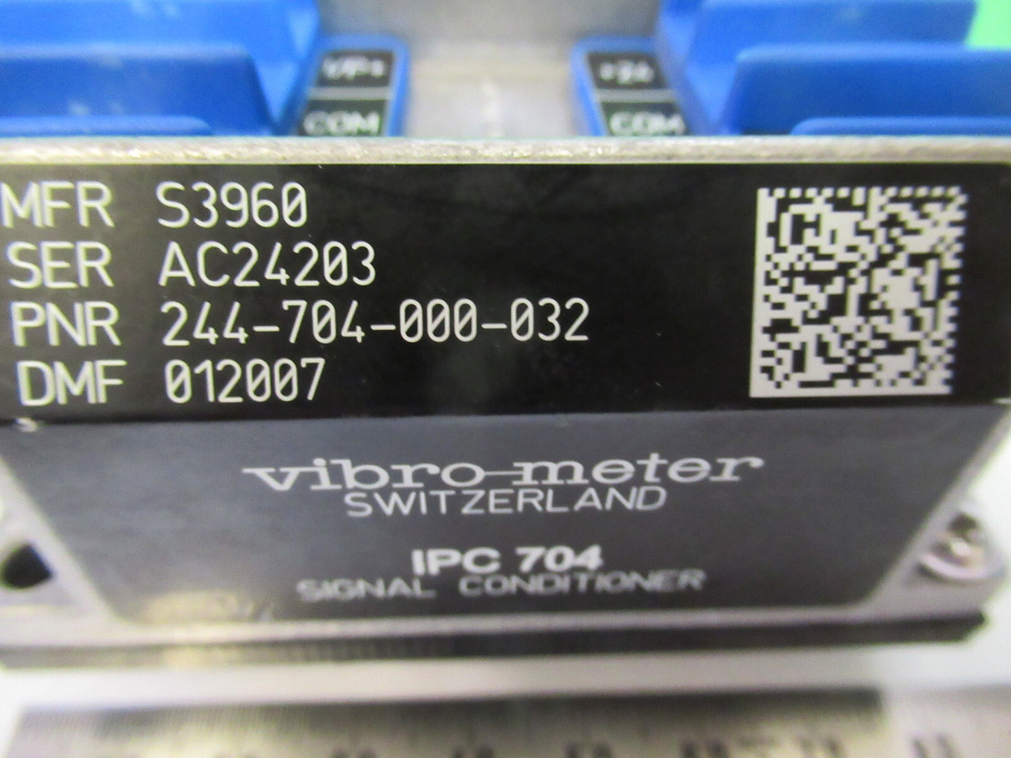 MEGGITT VIBRO-METER IPC704 244-704-000-032 AMP MODULE for ACCEL or pressure