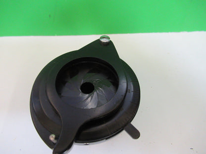 ANTIQUE GALILEO ITALY CONDENSER + IRIS OPTIC MICROSCOPE PART AS PICTURED X5-A-16