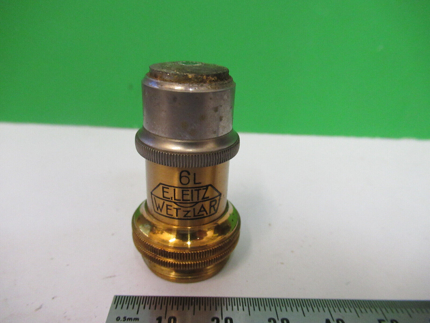 ANTIQUE LEITZ GERMANY OBJECTIVE 45X LENS 6L MICROSCOPE PART AS PICTURED X5-A-29