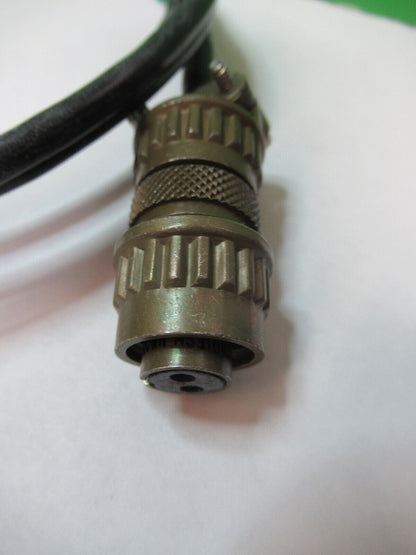 5 FEET CABLE MIL CONNECTOR TWO PINS for PIEZO ACCELEROMETER PICTURED S8-A-63