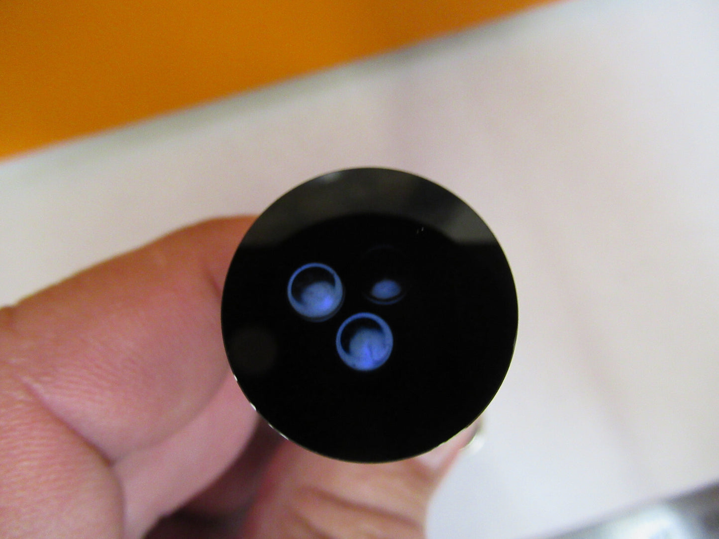 OPTICAL VERY DARK GLASS FILTER LASER MIL SPEC OPTICS AS PICTURED Y3-A-01