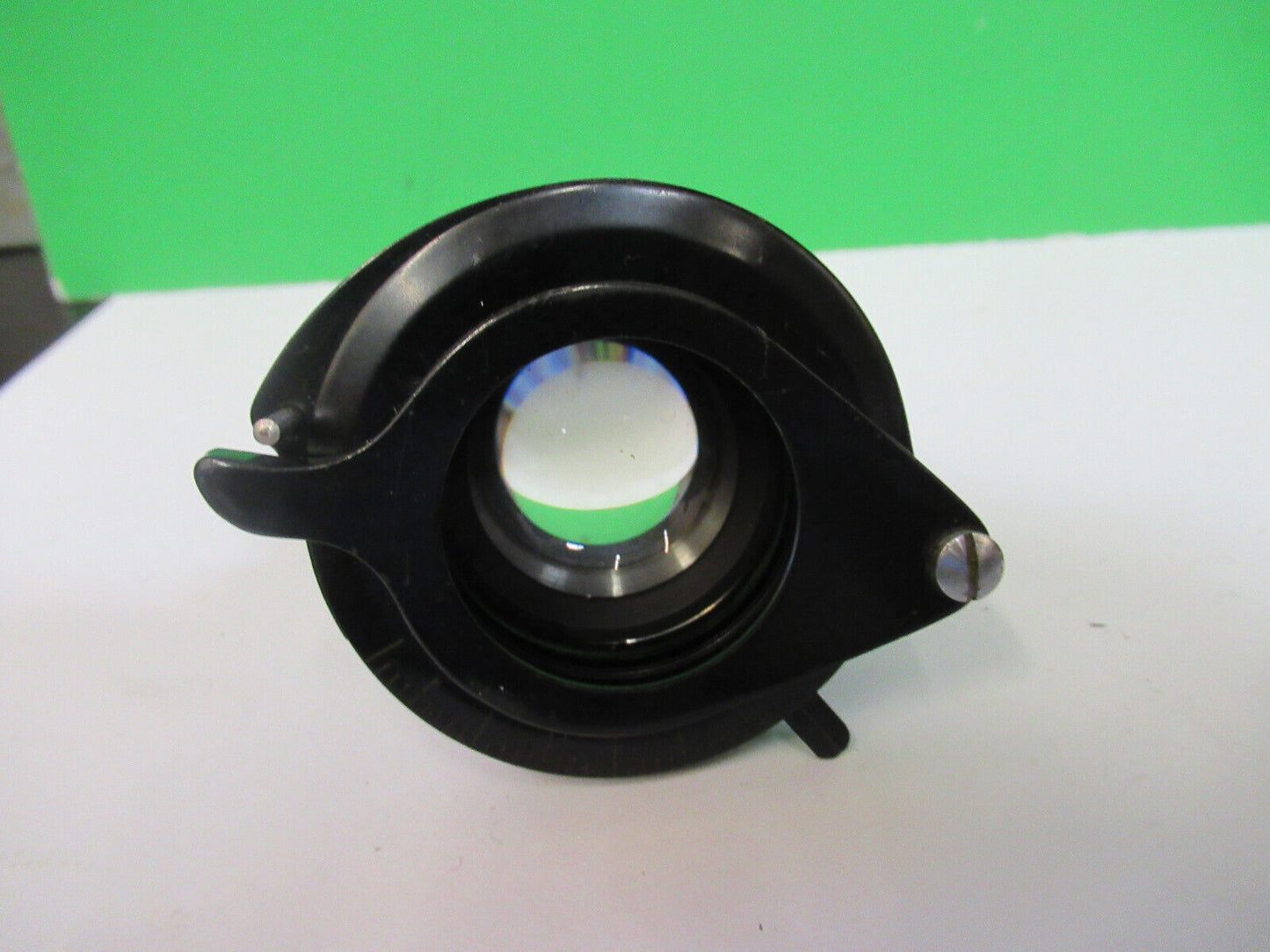 ANTIQUE GALILEO ITALY CONDENSER + IRIS OPTIC MICROSCOPE PART AS PICTURED X5-A-16