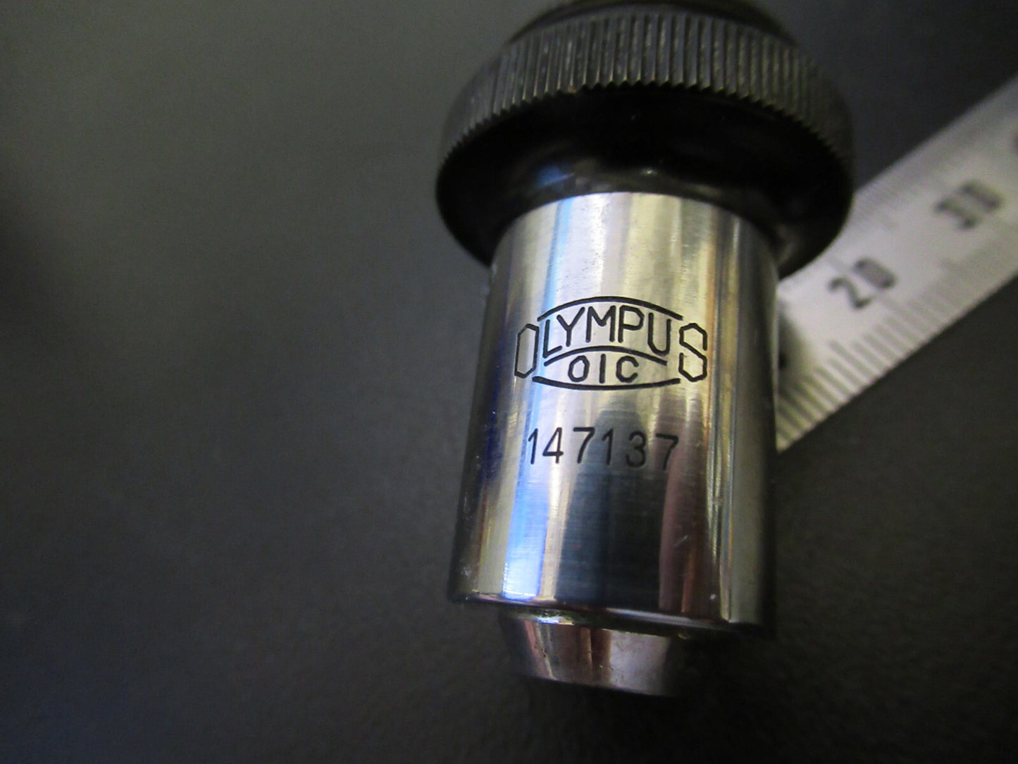 OLYMPUS JAPAN OBJECTIVE 10X LENS MICROSCOPE PART AS PICTURED G8-A-57