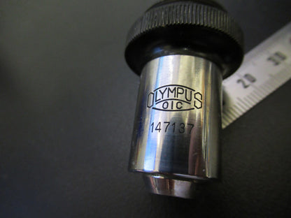 OLYMPUS JAPAN OBJECTIVE 10X LENS MICROSCOPE PART AS PICTURED G8-A-57