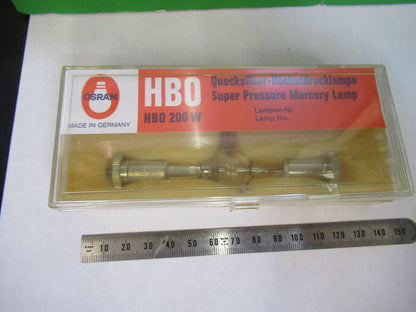 OSRAM HBO 200  HIGH PRESSURE LAMP MICROSCOPE PART AS PICTURED G8-A-53B