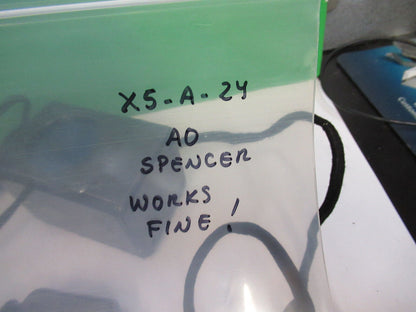 SPENCER AO WORKS OK ILLUMINATOR LAMP MICROSCOPE PART AS PICTURED X5-A-24