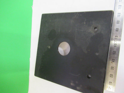 ANTIQUE BAUSCH LOMB STAGE TABLE MICROSCOPE PART AS PICTURED G8-A-51