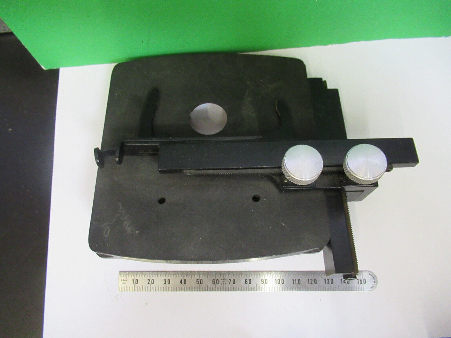 For parts BAUSCH LOMB XY STAGE TABLE ANTIQUE MICROSCOPE PART AS PICTURED X5-A-13