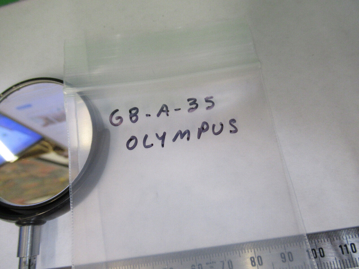 OLYMPUS JAPAN MIRROR ASSEMBLY OIC MICROSCOPE PART AS PICTURED G8-A-35